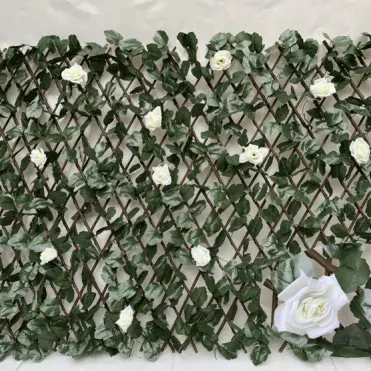 Big Discount Fakegrass Artificial Grass Lawn - faux expandable privacy fence screen stretchable vine privacy fence wall Hedge – Deyuan detail pictures