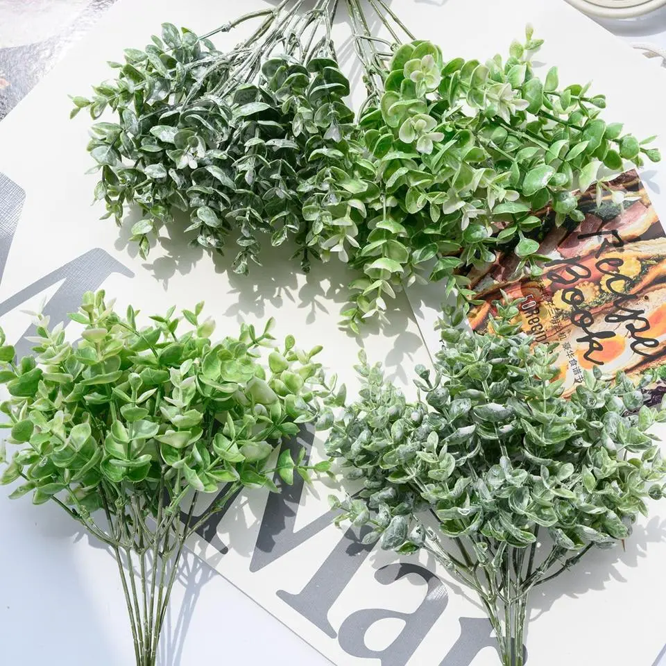 Eucalyptus Branches Bouquet Plant Leaves Preserved Eucalyptus For Garden Home Wedding Decoration Featured Image