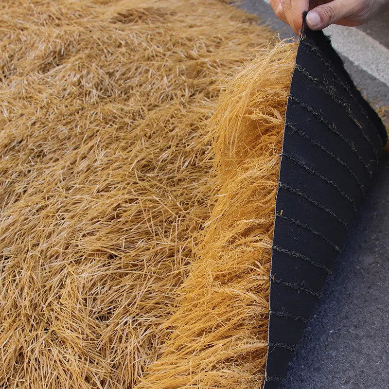 China wholesale Landscaping Grasses - Pe Fireproof Uv Resistant Artificial Thatch 16cm Artificial Thatch Roof Plastic Thatch – Deyuan detail pictures