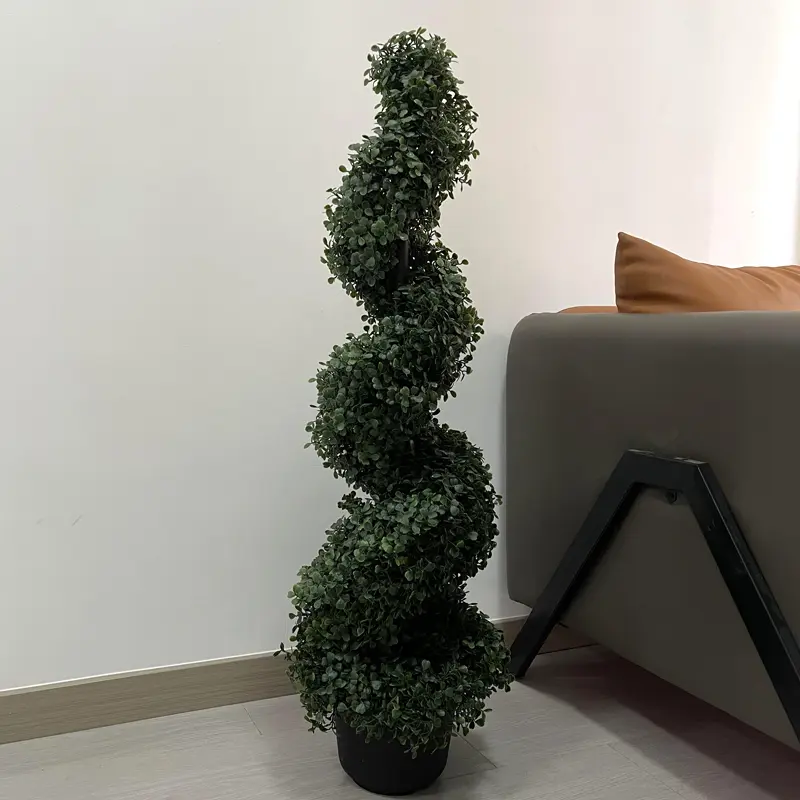 Artificial Boxwood Spiral Topiary Trees, Faux Plant Outdoor Featured Image