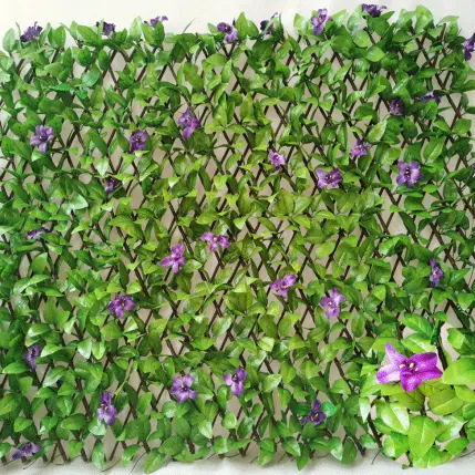 Big Discount Fakegrass Artificial Grass Lawn - faux expandable privacy fence screen stretchable vine privacy fence wall Hedge – Deyuan detail pictures