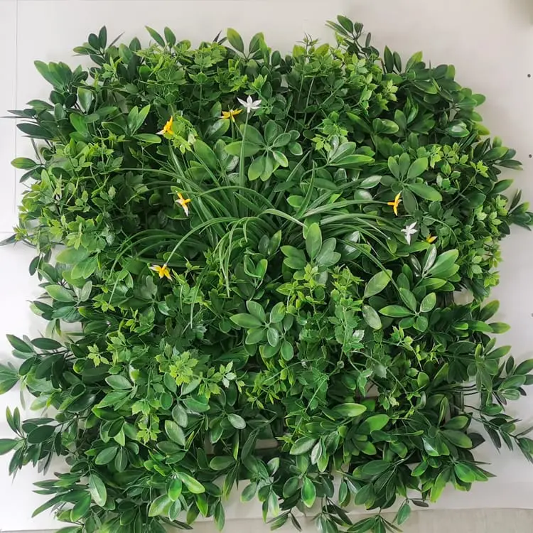 2022 Good Quality Indoor Artificial Grass - Wholesale decorative green artificial plant wall boxwood hedge for green outdoor wall – Deyuan detail pictures