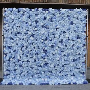 Summer flowers wall artificial white rose 3d hydrangea flower wall backdrop for wedding event stage decoration