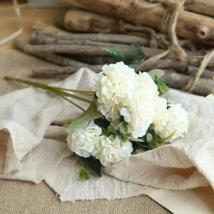 Ball Chrysanthemum Small Hand Flower Artificial Flower Party Tables Decorations Bouquet Real Looking Flower