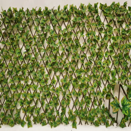 Artificial Boxwood Hedge - garden Expandable artificial plastic laurel leaves trellis bamboo panel boxwood mat Ivy Privacy Fence fencing hedge – Deyuan detail pictures