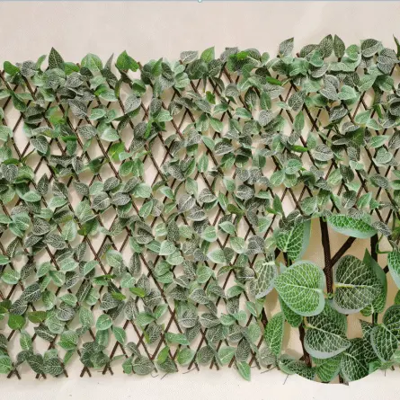 Artificial Carpet - Expandable Faux Privacy Fence, Artificial Fake Ivy Fence For Home Decoration, Fencing Panel – Deyuan detail pictures