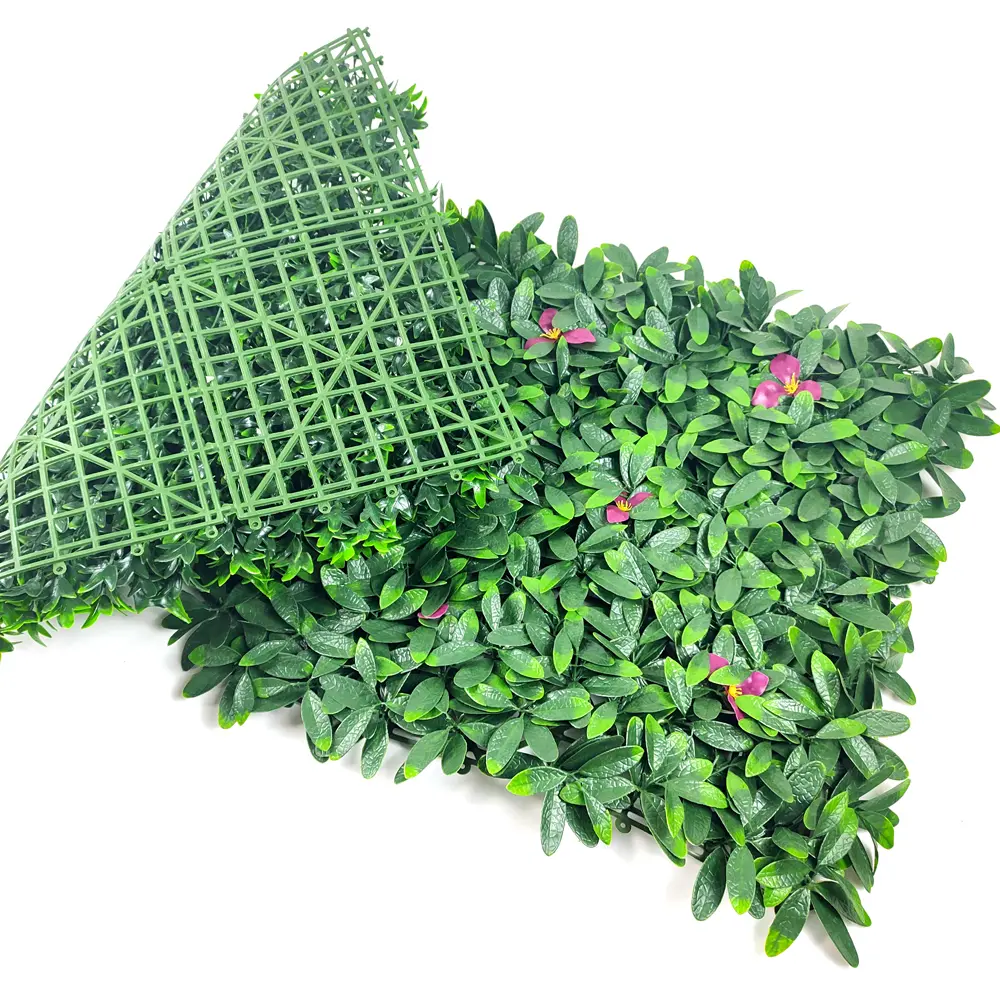 Artificial Plant Wall Vertical Garden Plastic Plant Hedge Wall Boxwood Hedge Panel for Home Decoration Featured Image
