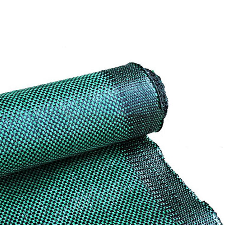 100% Original Artificial Grass Tiles - grass prevention Black and Green PP woven fabric weed mat – Deyuan detail pictures