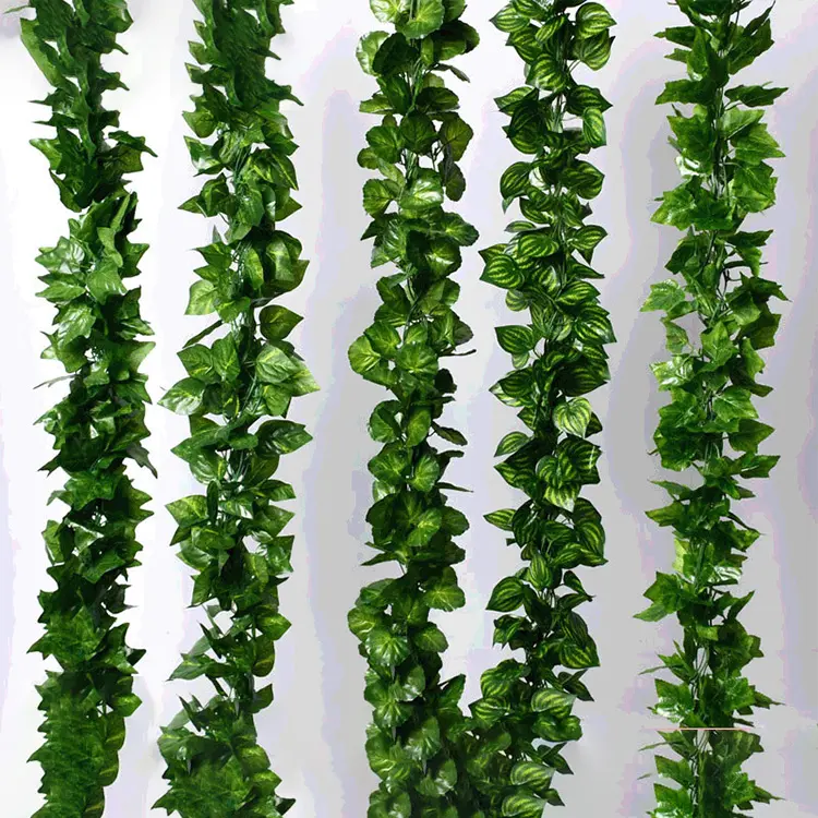 Artificial Grass Backdrop - Fake Vines Fake Ivy Leaves Artificial Ivy for Wall Decor – Deyuan detail pictures