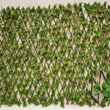 Artificial Carpet - Expandable Faux Privacy Fence, Artificial Fake Ivy Fence For Home Decoration, Fencing Panel – Deyuan detail pictures