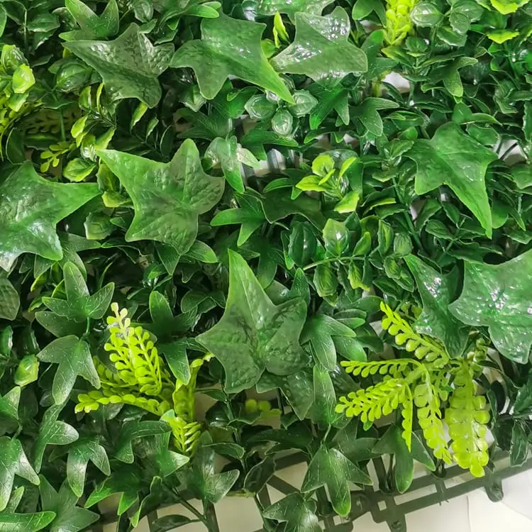Artificial Grass Backdrop - Anti-Uv Plastic Artificial Hedge Boxwood Panels Green Plant Vertical Garden Wall – Deyuan detail pictures