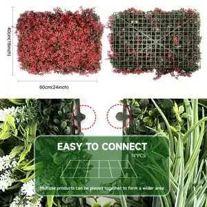 DYG Simulation Plastic Hanging Green System Artificial Flower Plant Backdrops Wall for Sale