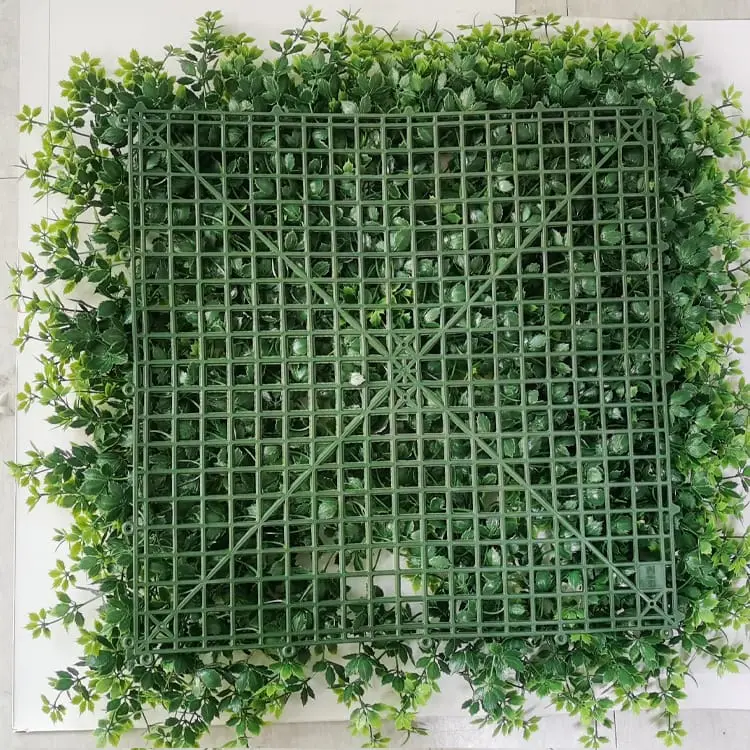Artificial Grass Panel - Artificial Greenery Boxwood, Privacy Fence Screen Faux Plant, UV Resistant Topiary Hedge – Deyuan detail pictures
