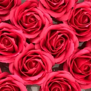 Wholesale 25 Pcs Soap Roses Heads Gift Box Floral Scented Wedding Party Artificial Decorative Soap Flower