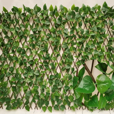 Artificial Carpet - Expandable Faux Privacy Fence, Artificial Fake Ivy Fence For Home Decoration, Fencing Panel – Deyuan detail pictures