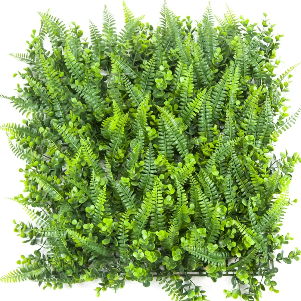 Anti-UV PE Artificial Hedge Boxwood Panels Green Plant Vertical Garden artificial shrub Wall For Indoor Outdoor Decoration Featured Image