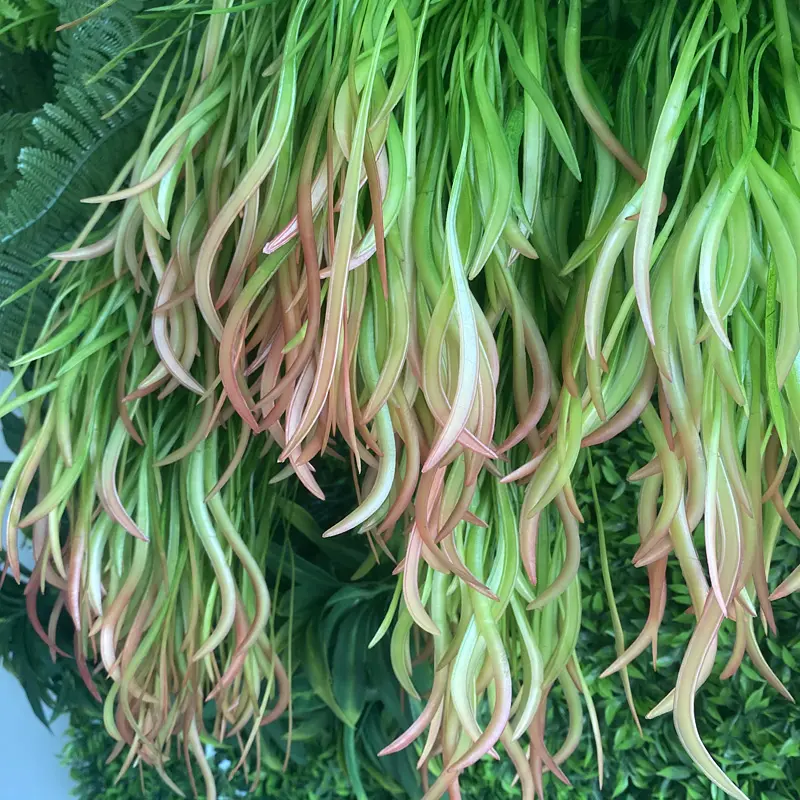 Bottom Price Green Wall Plants Outdoor - OEM/ODM UV Outdoor Fake Grass Hedge Jungle Vertical Plants Wall Artificial Wall Hanging Plant Green Grass Wall for Home Decoration – Deyuan detail pictures