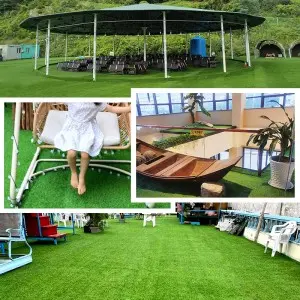 Top Quality Anti-UV Artificial Grass natural Synthetic Turf for landscaping place