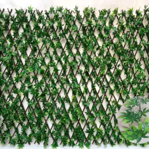 wholesale artificial topiary ivy fence artificial foliage fence artificial expandable trellis hedge for garden decoration