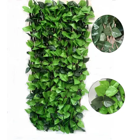2022 High quality Artificial Wall Plants - Artificial Plant Expandable Willow Fence Trellis Hedge With Different Leaves – Deyuan detail pictures