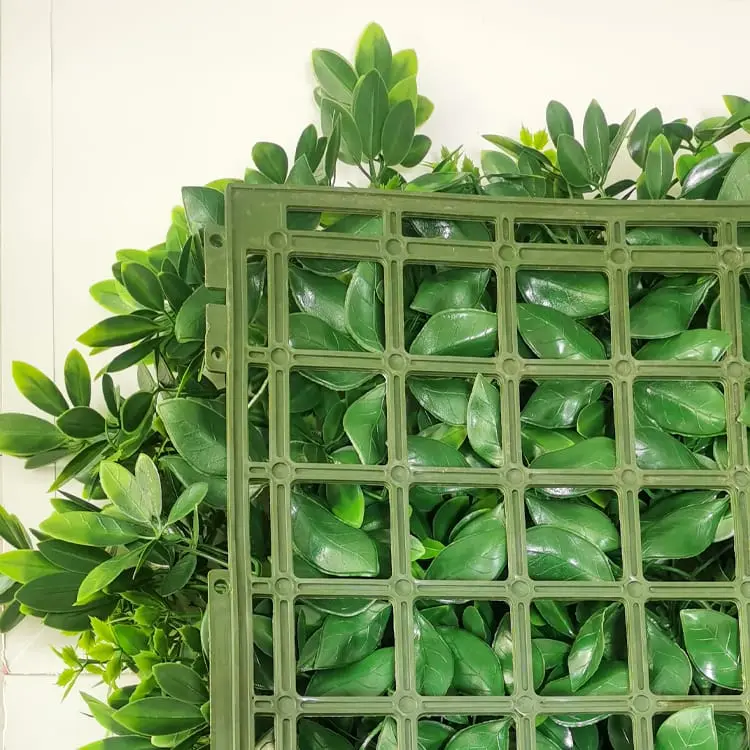 2022 Good Quality Indoor Artificial Grass - Wholesale decorative green artificial plant wall boxwood hedge for green outdoor wall – Deyuan detail pictures