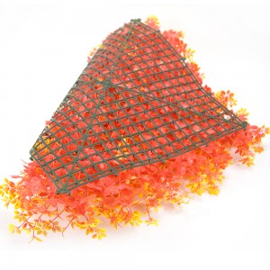 Red Maple Leaf Decorative Hanging Artificial Plant Grass Wall Green Leaf For Decoration
